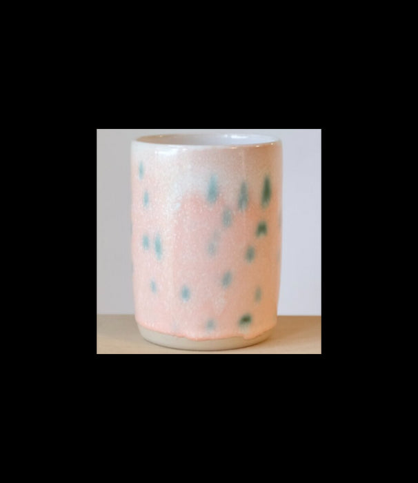 Thilde Graulund splash krus, rosa prikker