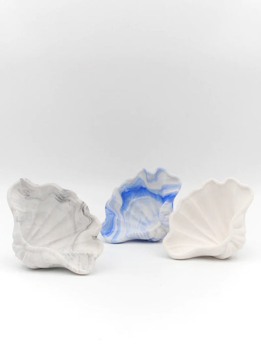 MADE ByChrillesen - Amy muslingeskal, Blå marmor