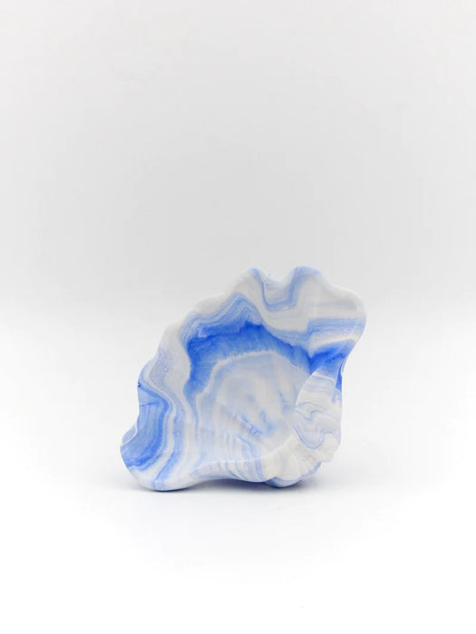 MADE ByChrillesen - Amy muslingeskal, Blå marmor