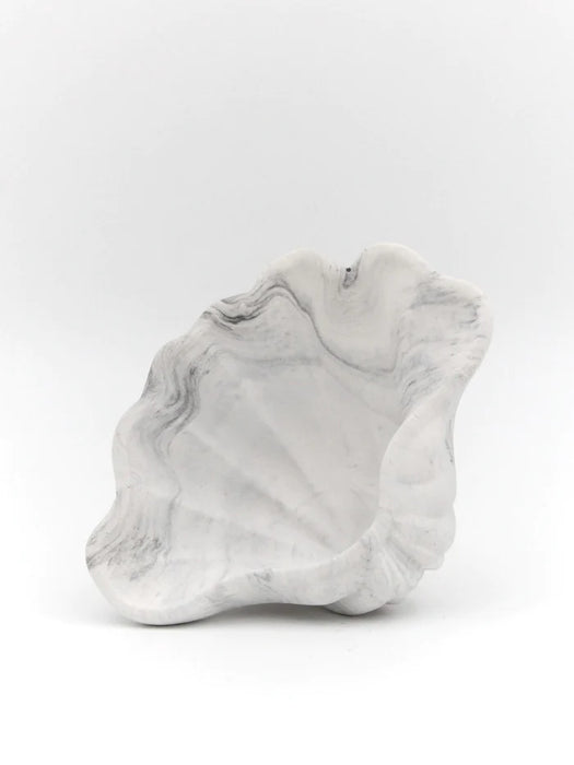 MADE ByChrillesen - Amy muslingeskal stor, Grå marmor