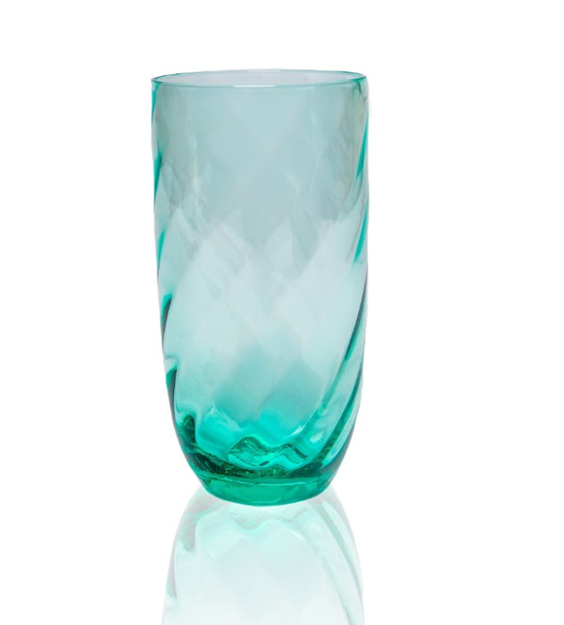 Anna von Lipa - Long Drink Swirl glas, Beryl