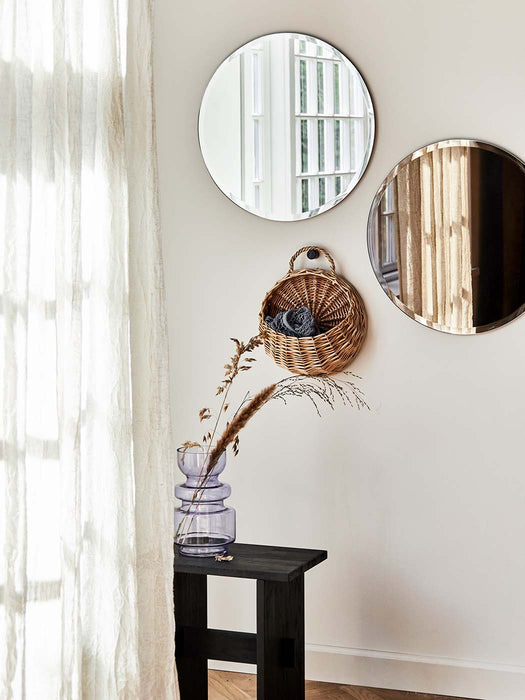 MOUD - FACET spejl, rundt Ø50 cm – Bronze