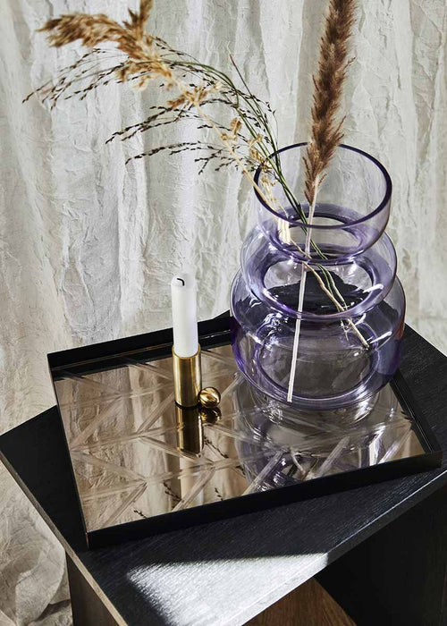 MOUD - CURVE vase, lys lilla - 26 cm