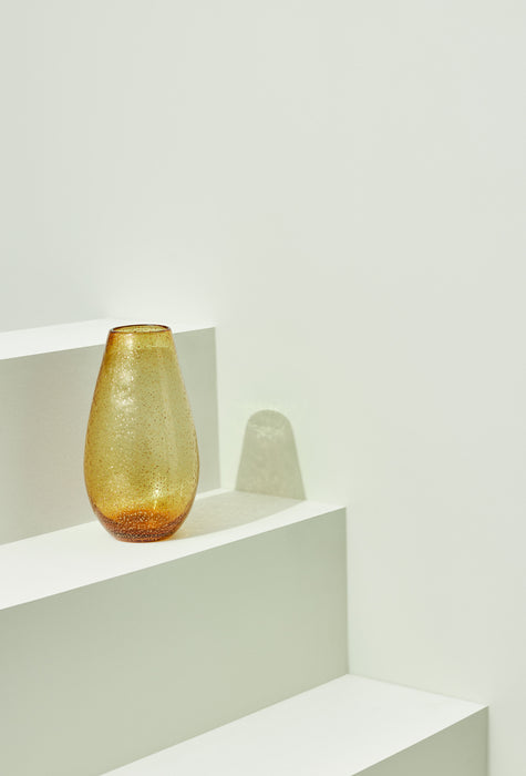 Hübsch - Glow vase, glas, ravgul