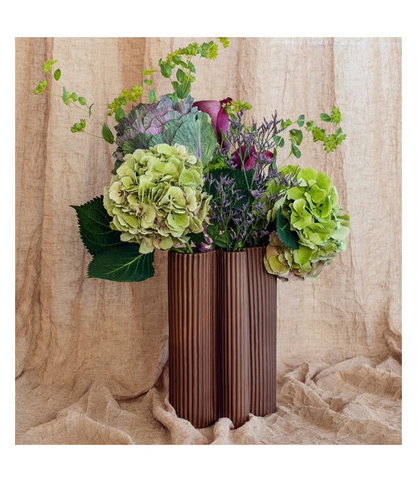 Stences - Wrap vase, brun