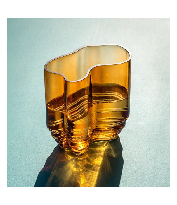 Stences - Lake vase, røgfarvet glas